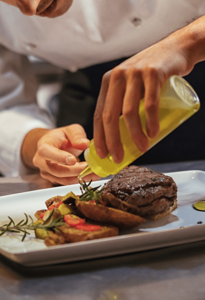 Chef preparing a meal